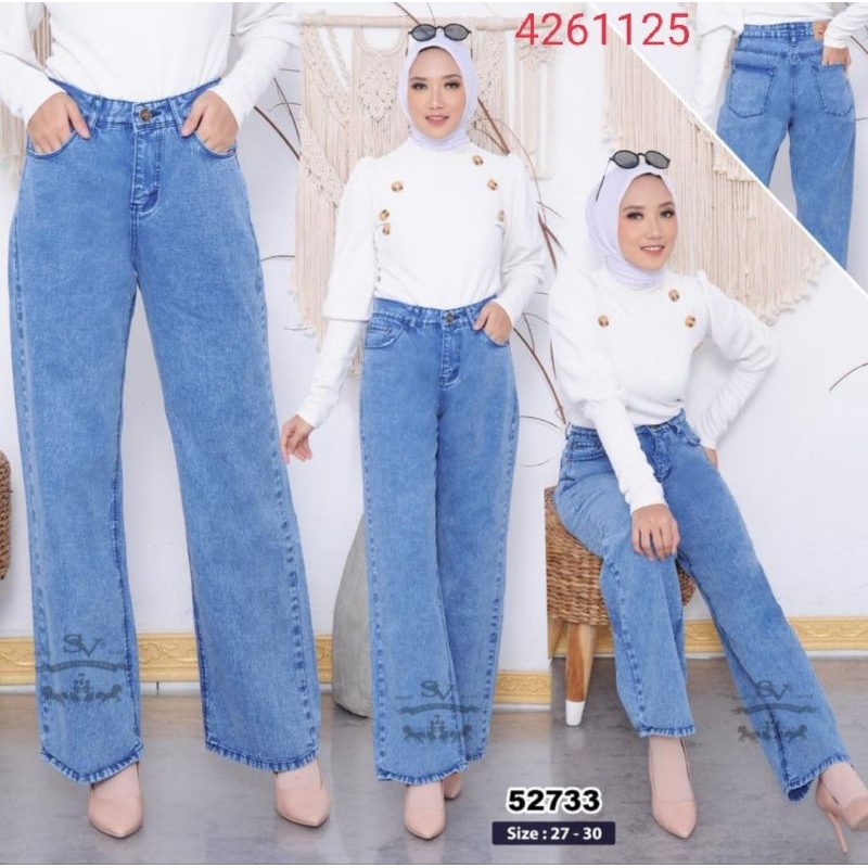 celana jeans kulot hitam sv7 4219 4134  4129 4261 413