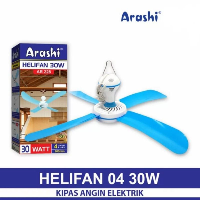 Kipas Angin Gantung Helifan Arashi 30watt