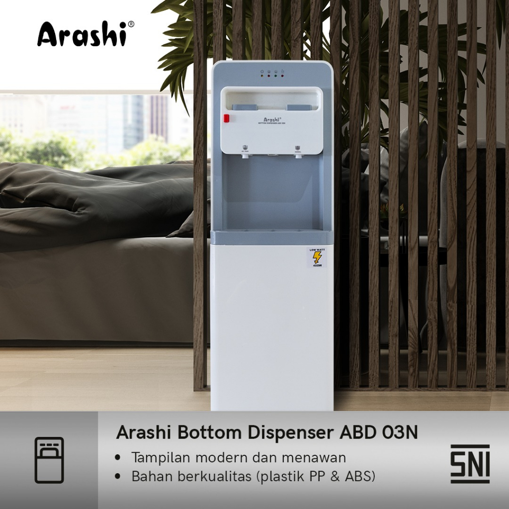 ARASHI ABD03N Dispenser Galon Bawah Hot &amp; Normal