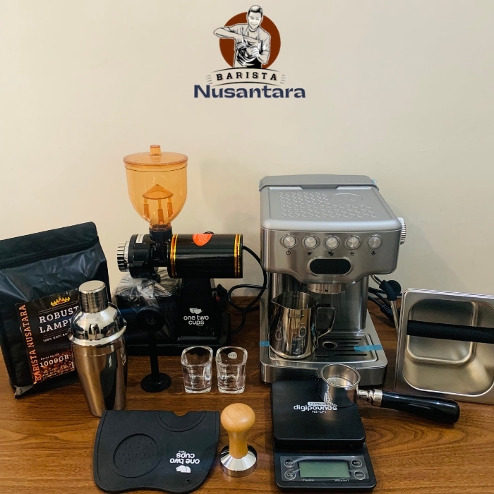 Paket Usaha Kedai Kopi Mesin Espresso Guerero 18 Bar Plus Grinder N600