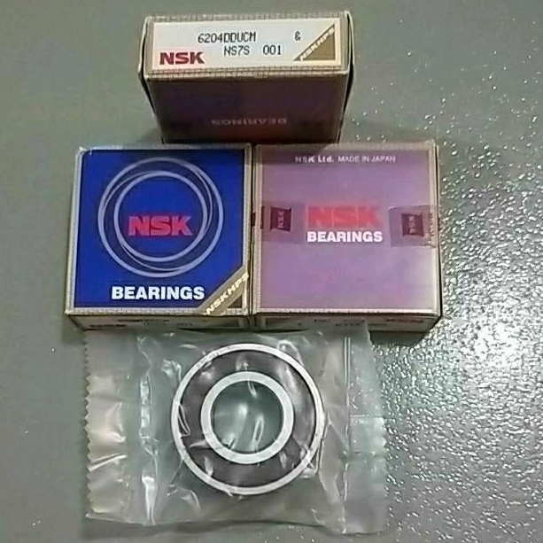 Bearing 6204DDU NSK Japan Tutup Karet 6204RS 6204 DDU 2RS