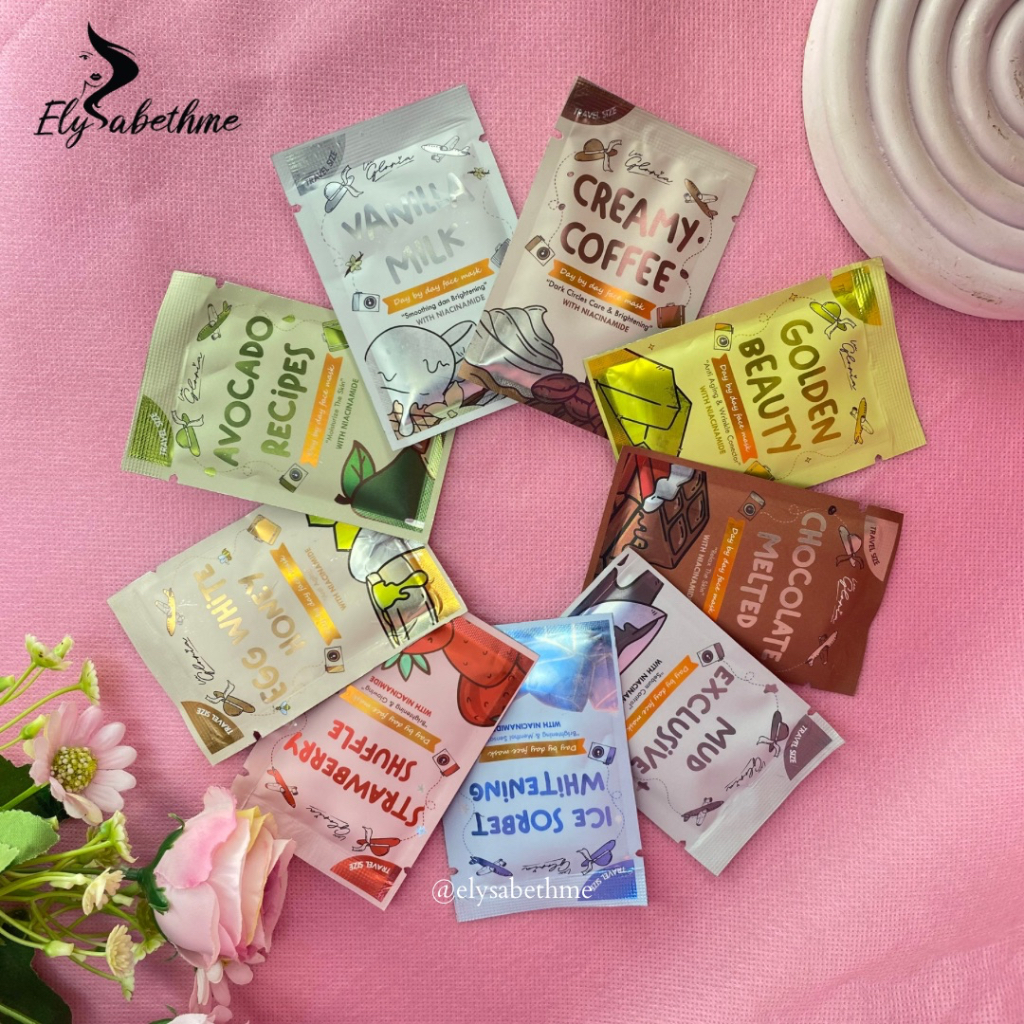 ✿ELYSABETHME✿  (10gr) 𝓵𝓮𝓪  𝓰𝓵𝓸𝓻𝓲𝓪  LEA GLORIA Masker wajah organik bubuk kecil travel size herbal untuk kulit berminyak kering jerawat sensitif