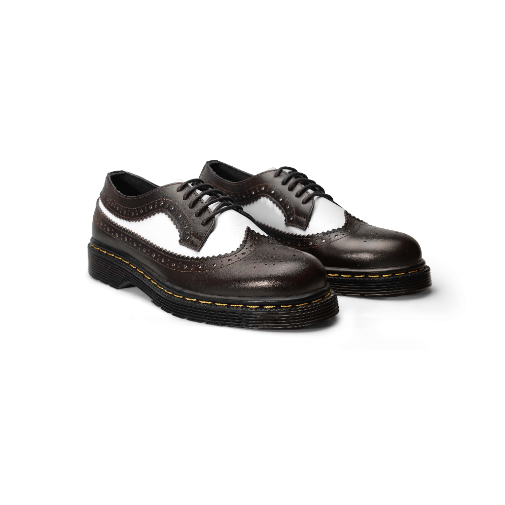 Athar Savannah - Sepatu Wingtip Pria Low Boots Kulit Asli