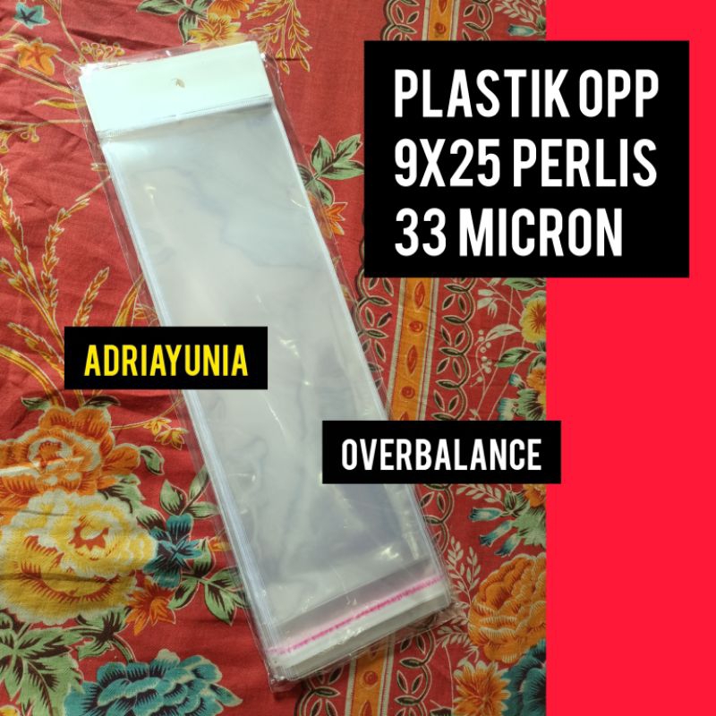 Plastik Opp 9 x 25 Perlis - Plastik Opp 9x25 Aksesoris - Plastik Opp 9 x 25 + 3 + 3 cm seal