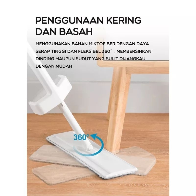 Bonbox BCT808 Flat Mop dengan Ember Pengering