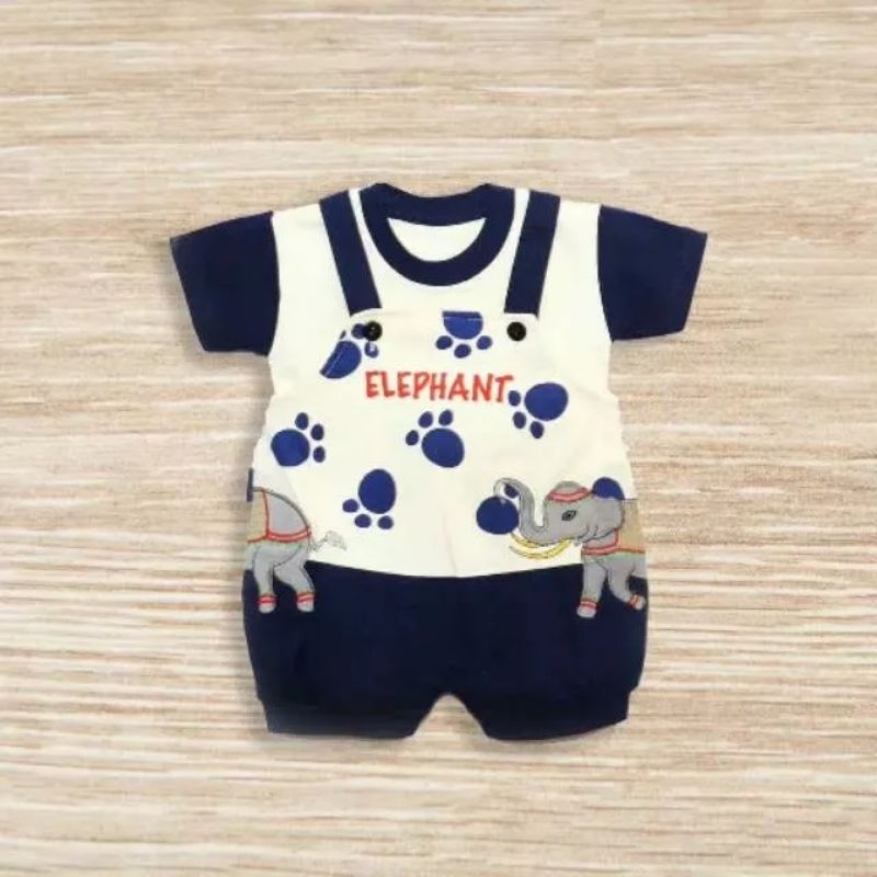 Baju kodok bayi motif ELEPHANT katun murah