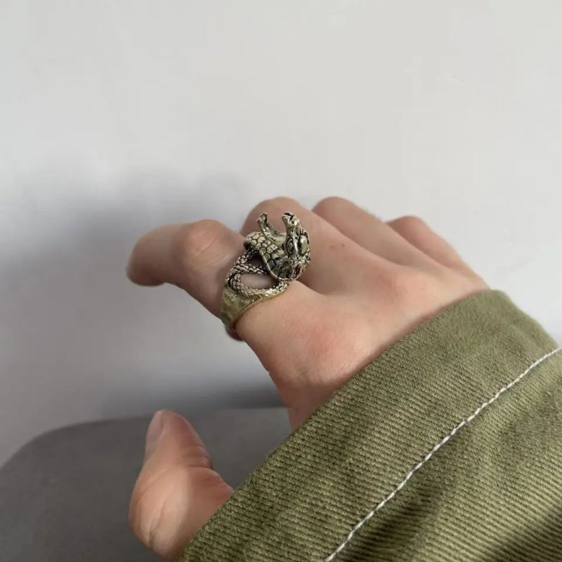 Cincin Holder R*K*K Desain Ular King Cobra (Adjustable)
