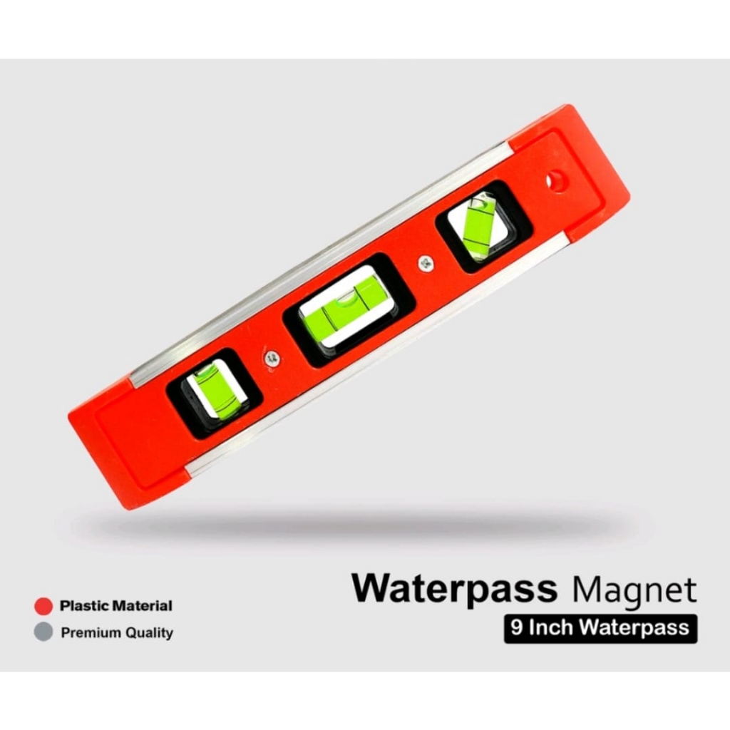 Waterpas Magnet 9 Inci l Waterpass l Alat Ukur Tukang