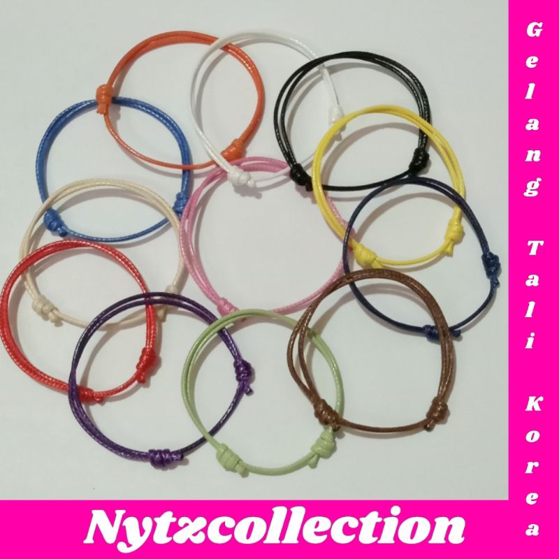 Gelang Tali Korea Warna Waterproof