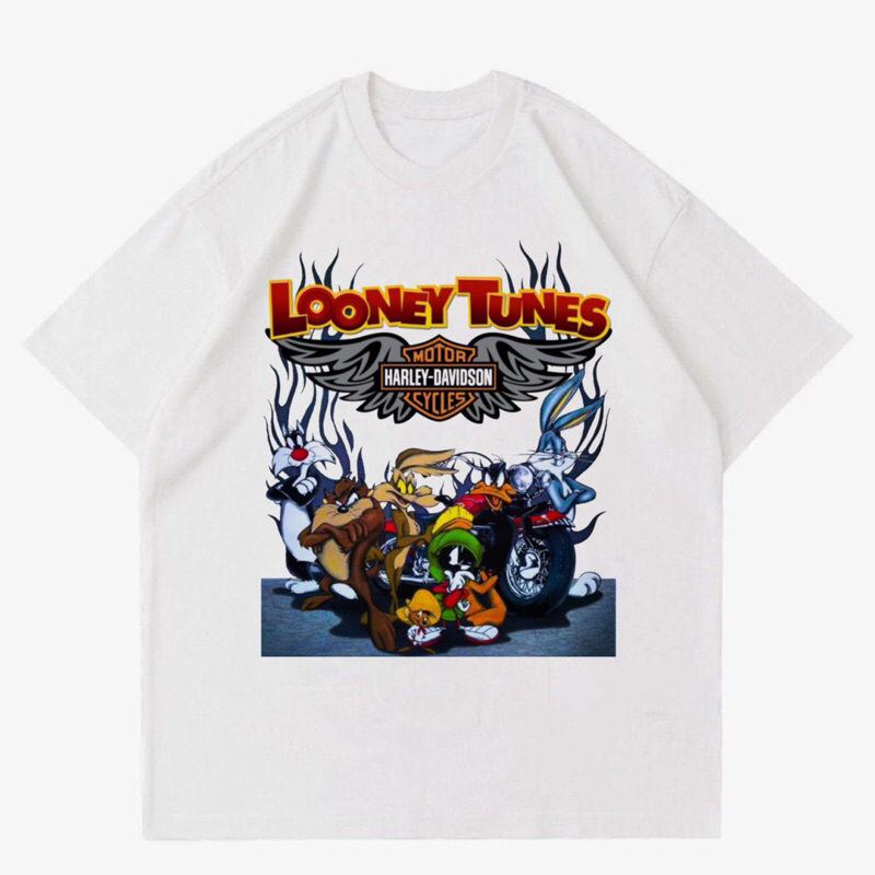 KAOS HARLEY DAVIDSON X LOONEY TUNES | T-SHIRT MOTORCYCLES  HARLEY DAVIDSON X LOONEY TUNES | BAJU MOT