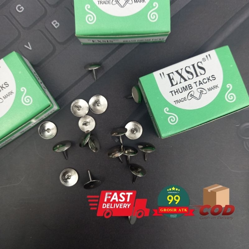 

Thumb Tacks - PAKU PAYUNG 10 Box/Paku Pines/Pins/Klip/Paku Kerajinan