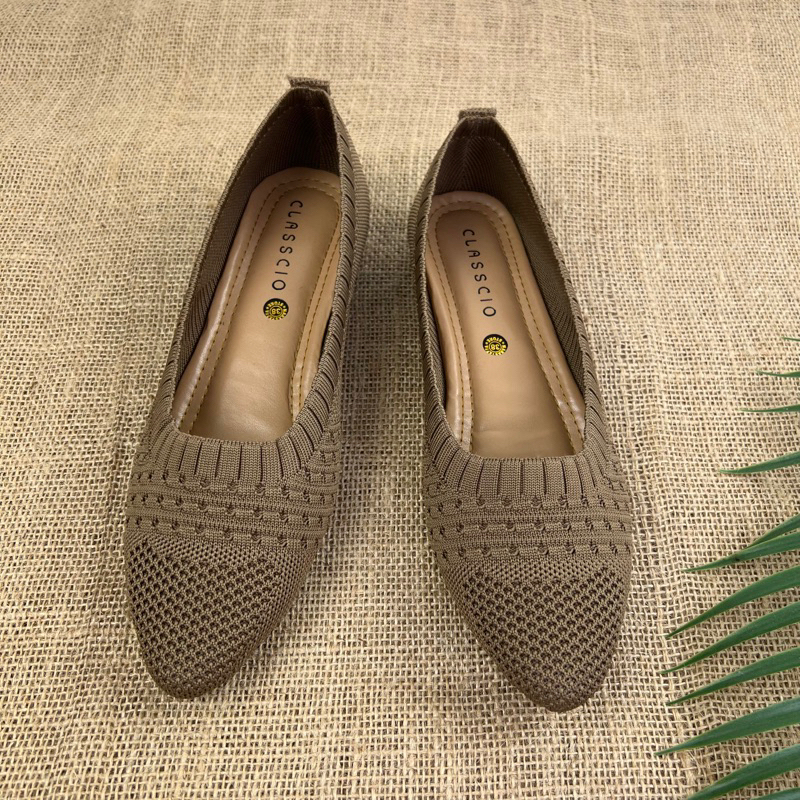 MARASYAFFA - SEPATU FLAT WANITA RAJUT CS09