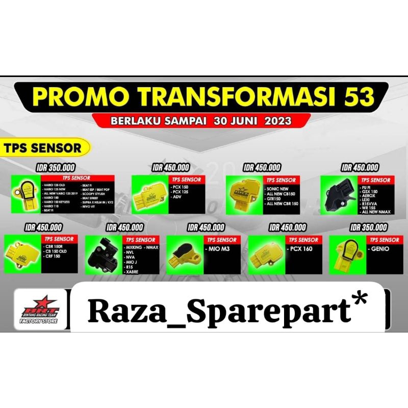 TPS BRT MIO M3 THROTTLE POSITION SENSOR