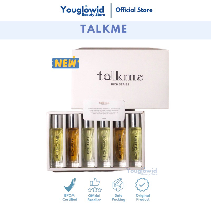 TALKME Rich Series Parfume EDT 30ml Isi 6pcs Parfum Fragrance EDP Pengharum Tubuh Perfume Tahan Lama Awet Mewah Eau De Toilette Spray Parfum Perfum Spray Pengharum Badan Mewah Unisex Pria Wanita