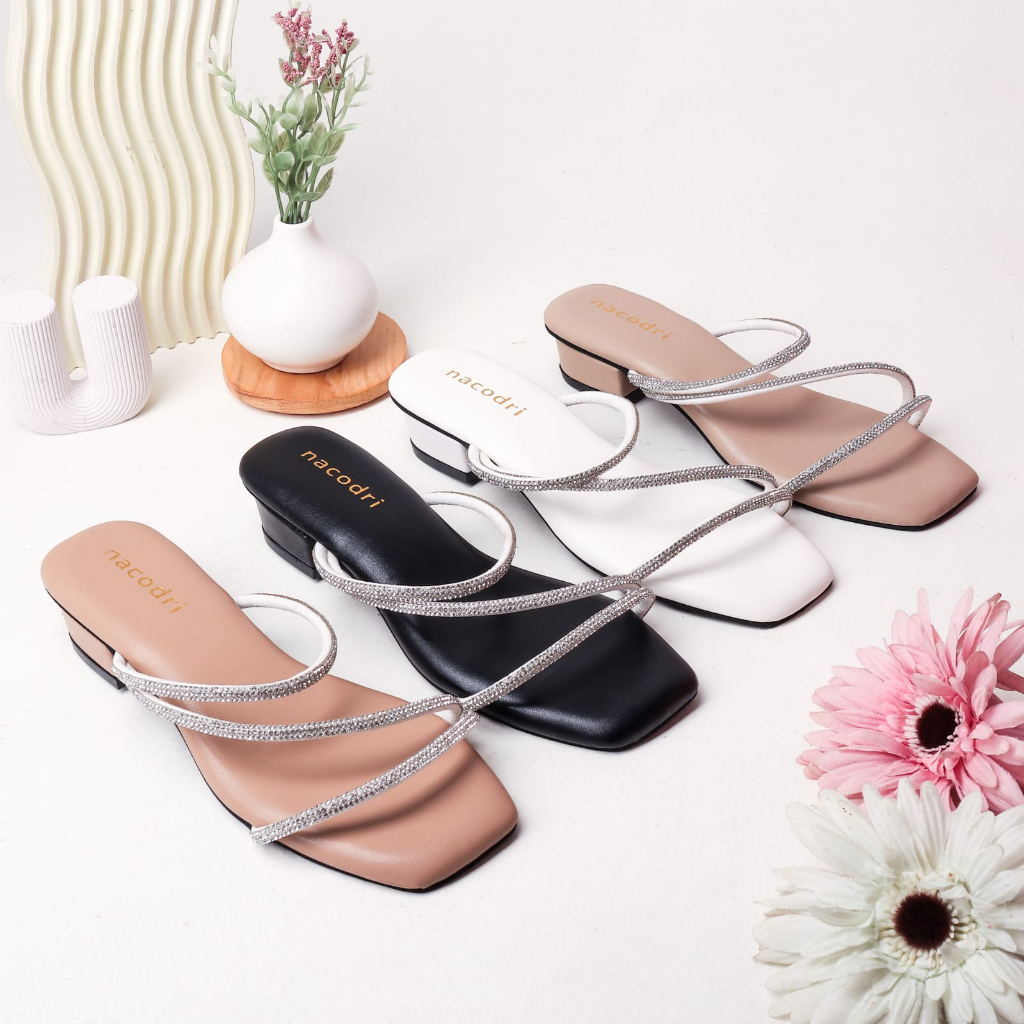 Nacodri Gura Sandal tali Wanita Hak 3cm