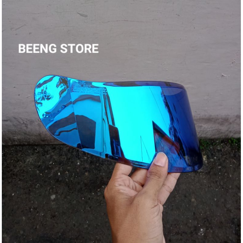KACA VISOR HELM KYT R10 IRIDIUM BLU