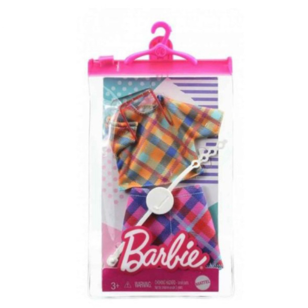 

Unik Baju Boneka Barbie Fashion Pack Plaid Rainbow Set Skirt Limited