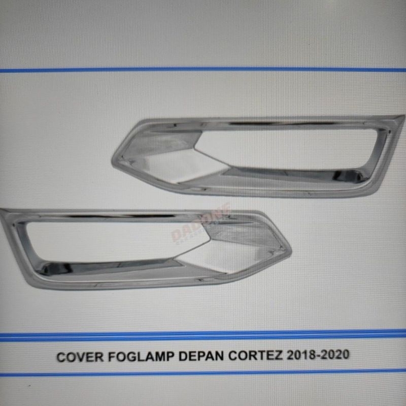 cover ring foglamp bumper depan mobil wuling Cortez 2018 2019 2020 chrome crome tempel