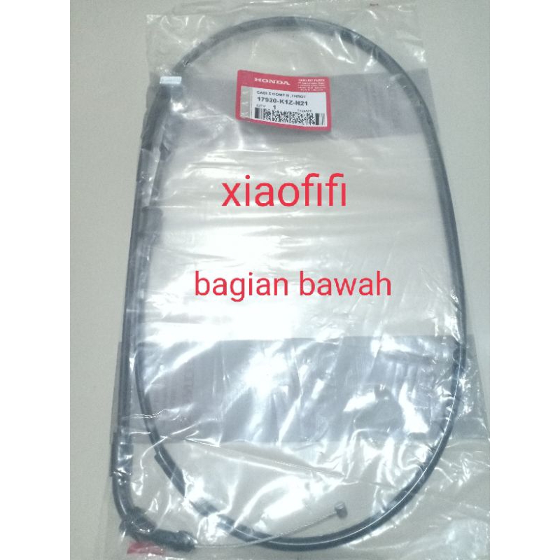 kabel gas PCX 160 atas dan bawah (1set) K1Z