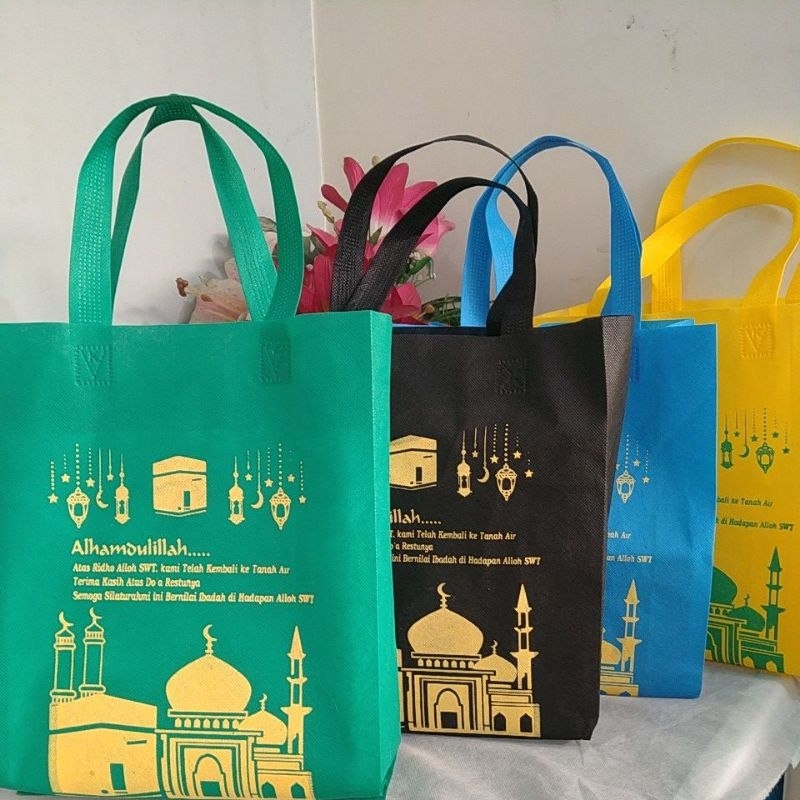 tas oleh-oleh haji dan umroh P30xL8xT40 per lusin