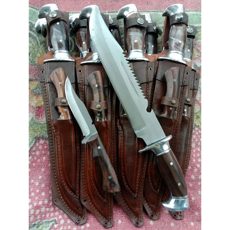 pisau rambo anak set ukuran jumbo baja per