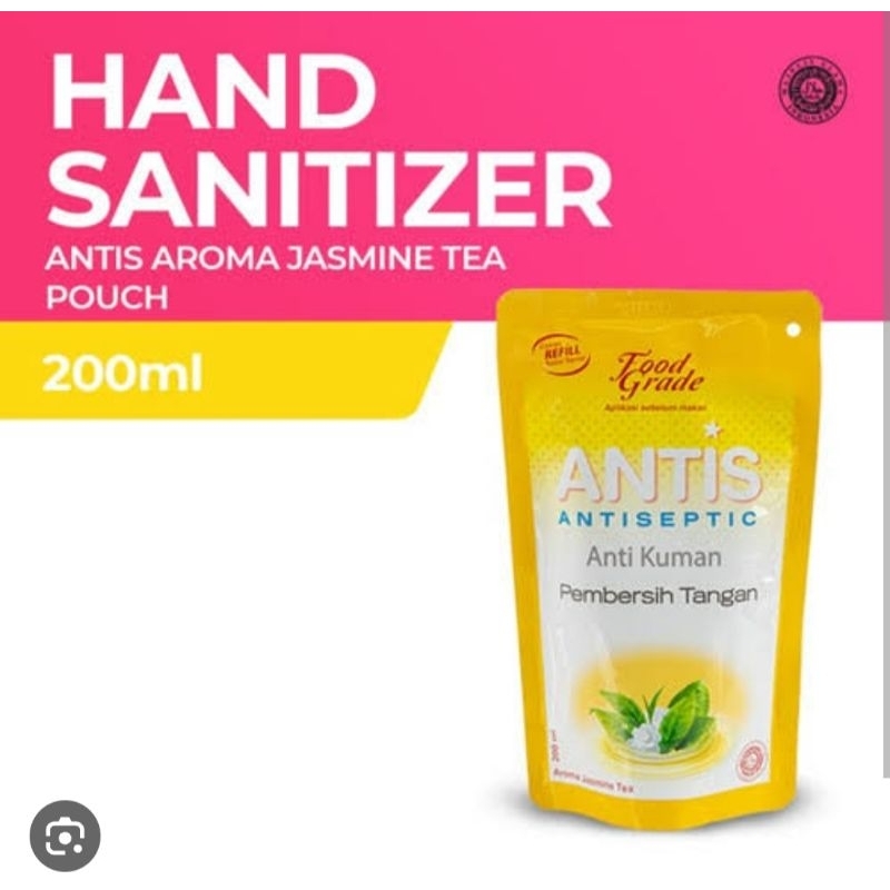 Antis 200ml Cair Jasmine Tea Refill Alkohol 70%