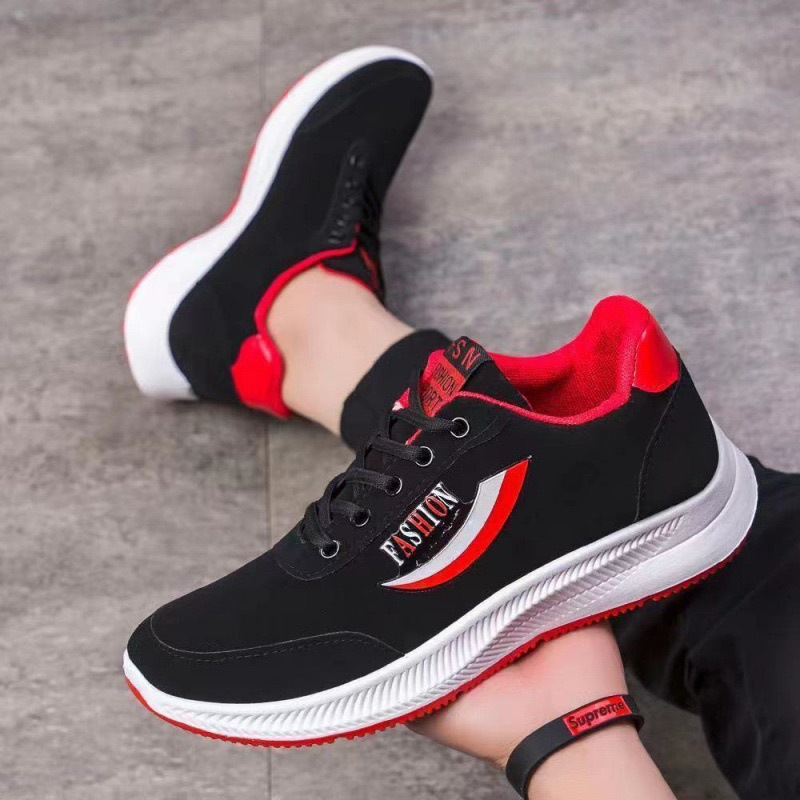 GROSIRTAS LV0246 Sepatu Sneakers Pria Import Running Shoes Sepatu Sneakers Sepatu Rajut Pria Fashion 2 Warna