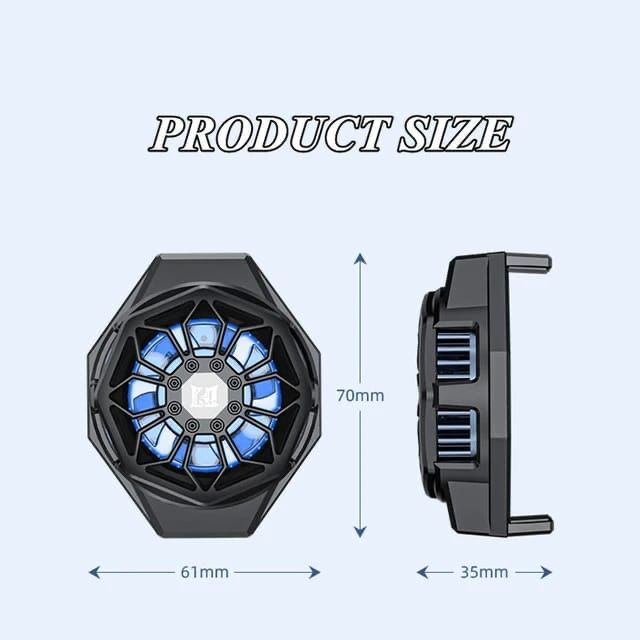 FAN COOLER N5 Radiator Pendingin Hp Cooling Fan Gaming 2 Mode Bonus free Magnet Pad ( BINTANG ACC )