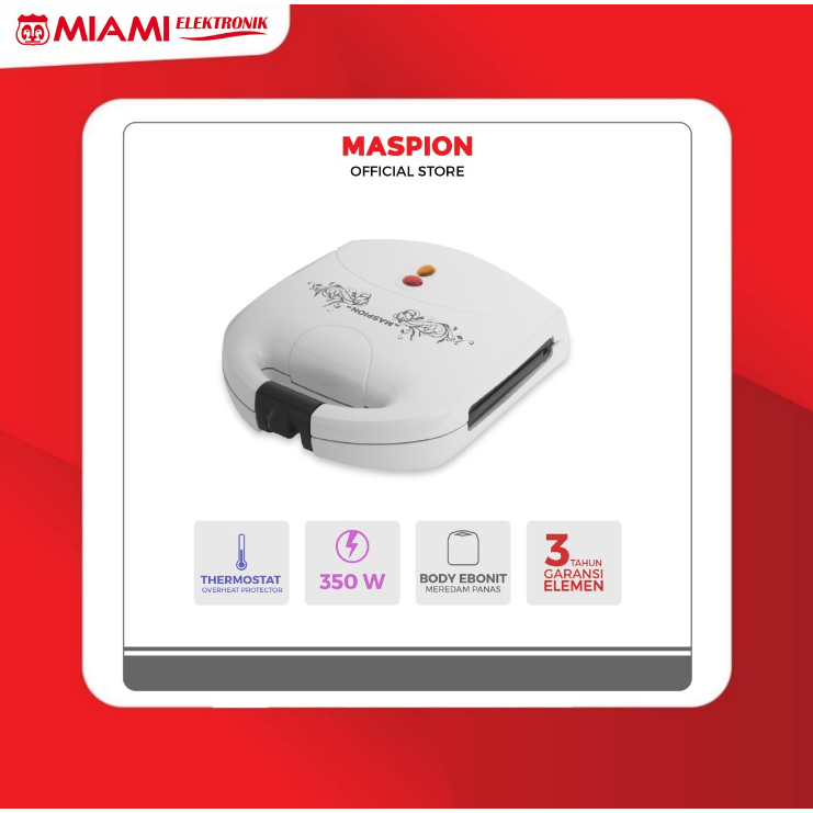 Maspion Sandwich Toaster MKT MT-206