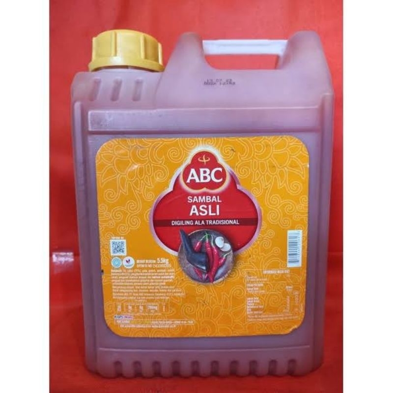 

Saos sambal ABC 5.7kg jerigen saos pedas