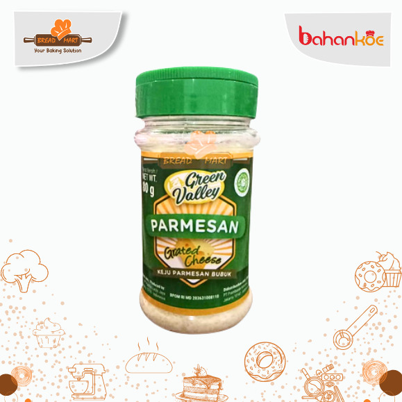 

GREEN VALLEY GRATED PARMESAN CHEESE BTL 80 GR