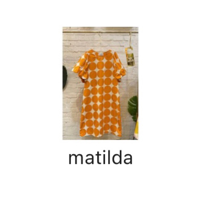 Matilda Dress Bangkok Ori warna orange