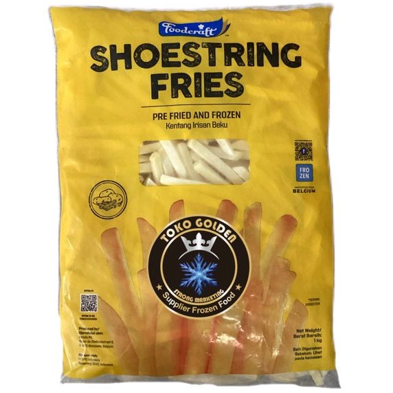 

foodcraft shoestring 1kg / kentang goreng beku