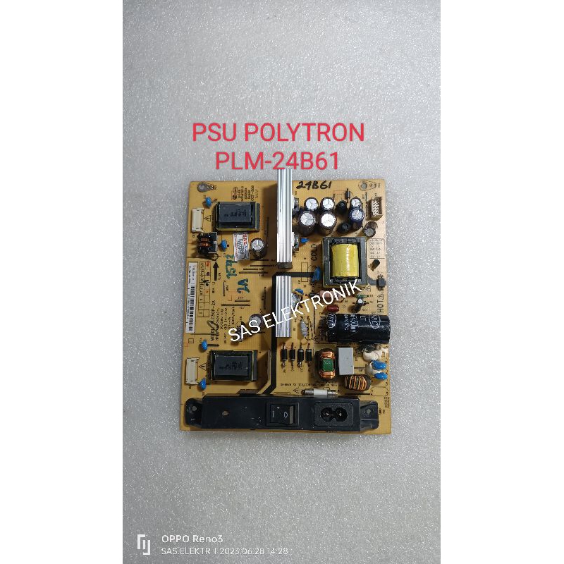 PSU POWER SUPPLAY POWER SUPLAY REGULATOR TV LCD POLYTRON 24 INCH PLM24B61 PLM-24B61 PLM-24M61 PLM-24