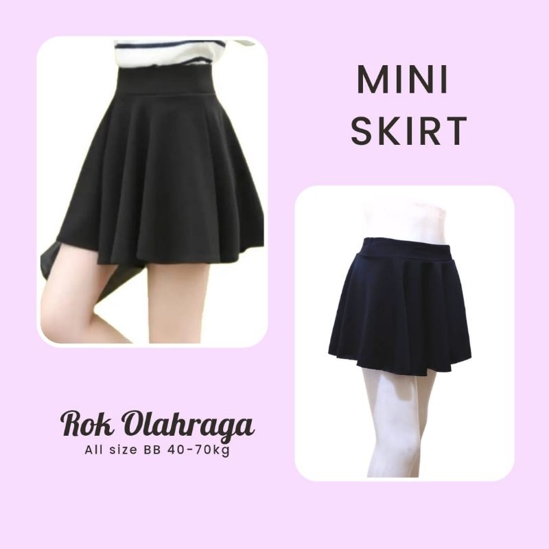 Rok celana pendek sport wanita, celana rok pendek olahraga.