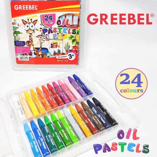 

CRAYON 24 WARNA Crayon Oil Pastel Besar GREEBEL