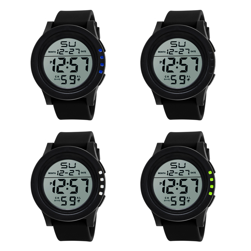 Jam Tangan Digital LED Watch Pria dan Wanita Gaya Sporty  Strap Rubber Fashion Trendy Import