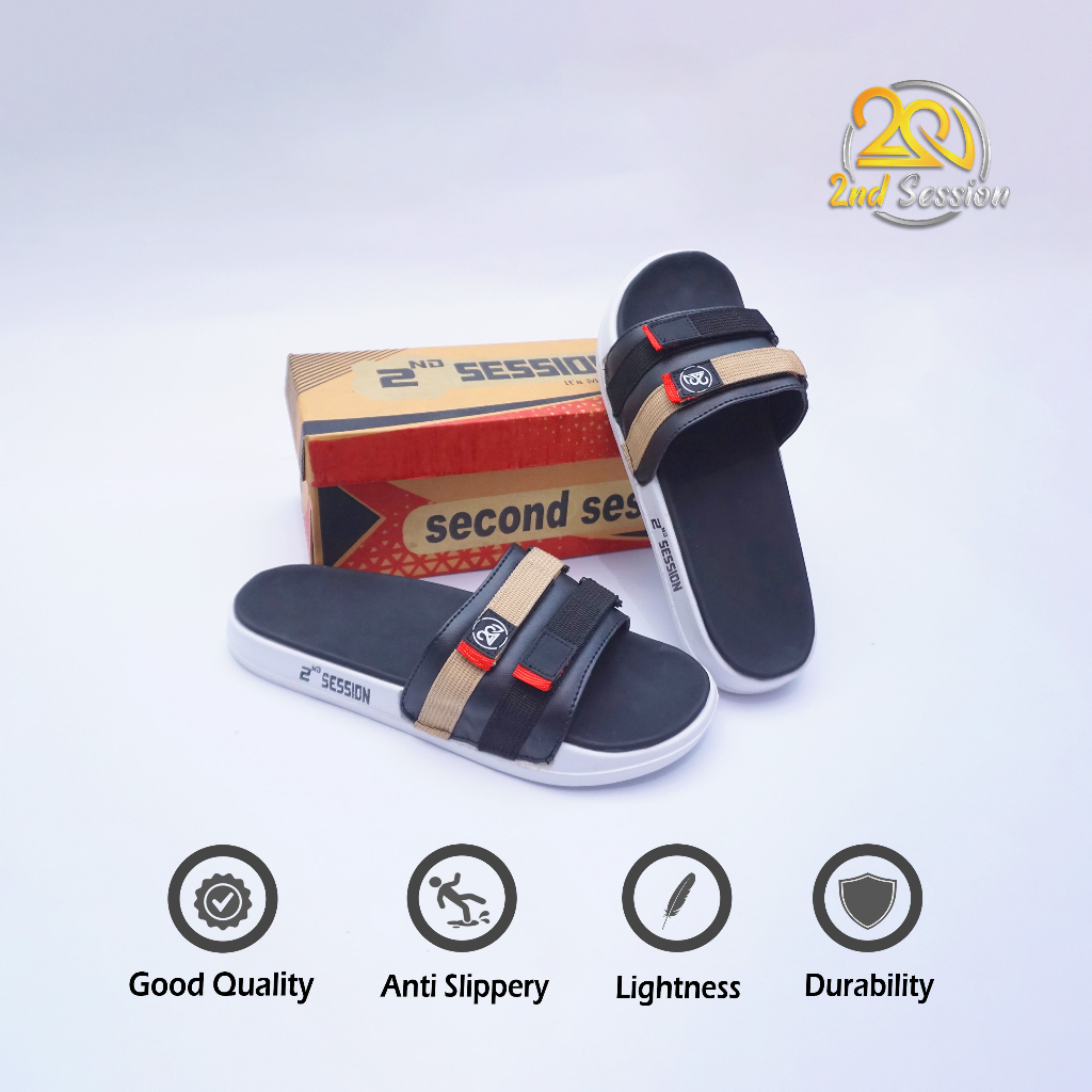 Sandal slop pria SECOND SESSION Sandal wanita pria terbaru paylon