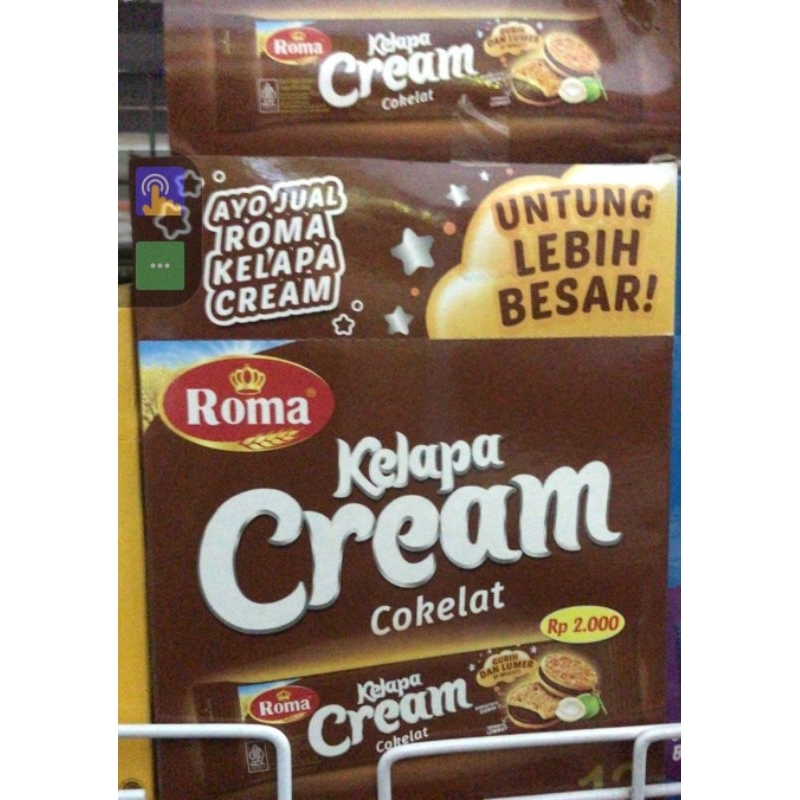 Roma Kelapa Coklat Cream Box isi 12 pcs