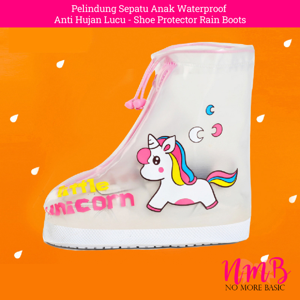Pelindung Sepatu Anak Waterproof Anti Hujan Lucu - Shoe Protector Rain Boots