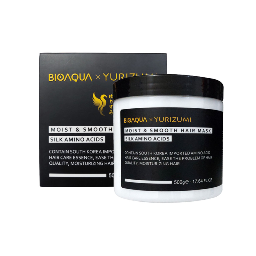 Hair Mask smooth and moisten Hair 500g / BIOAQUA Hair Mask Smooth &amp; Moisten Hair Film 500g - Masker Rambut BIOAQUA