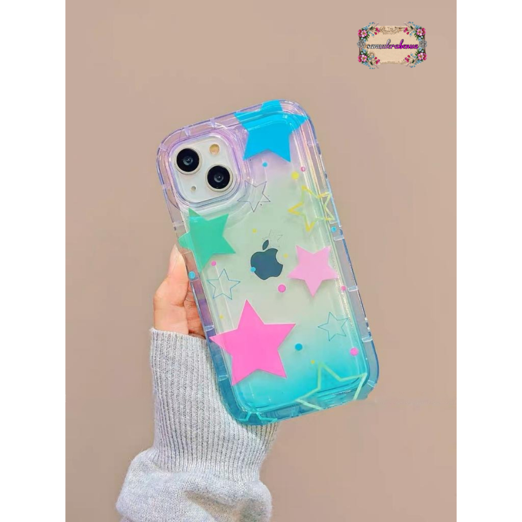 SS835 SOFTCASE SILIKON SHOCKPROOF AIR BAG STAR COLORFULL FOR REALME 5 5I 5S C3 7I C17 10 4G C11 C12 C25 C25S C15 C20 C20A C11 2021 C21Y C25Y C30 C30S C31 C33 C35 C55 C53 NARZO 50I 50A PRIME SB5779