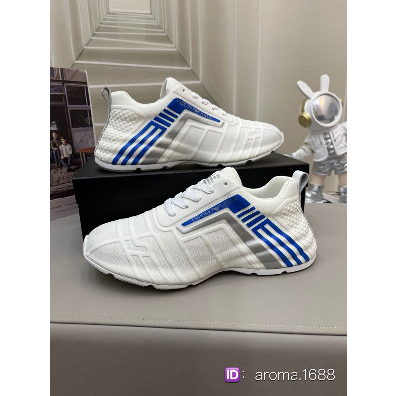 Armani fashion trendy men's casual shoes, men's high-end sports shoes