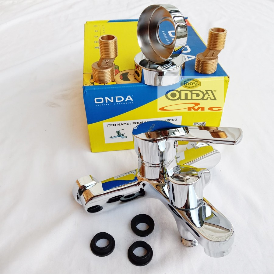 Kran Air Keran Double/Cabang Shower Air Panas Dingin BATH TUL 1/2 ONDA