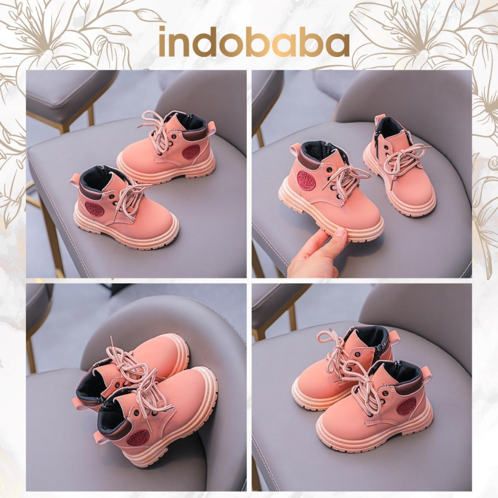 ✅INDOBABA✅ Sepatu Boots Anak Sepatu Boots Perempuan Boots Anak Import Sport Unisex 3-7 Tahun #881388