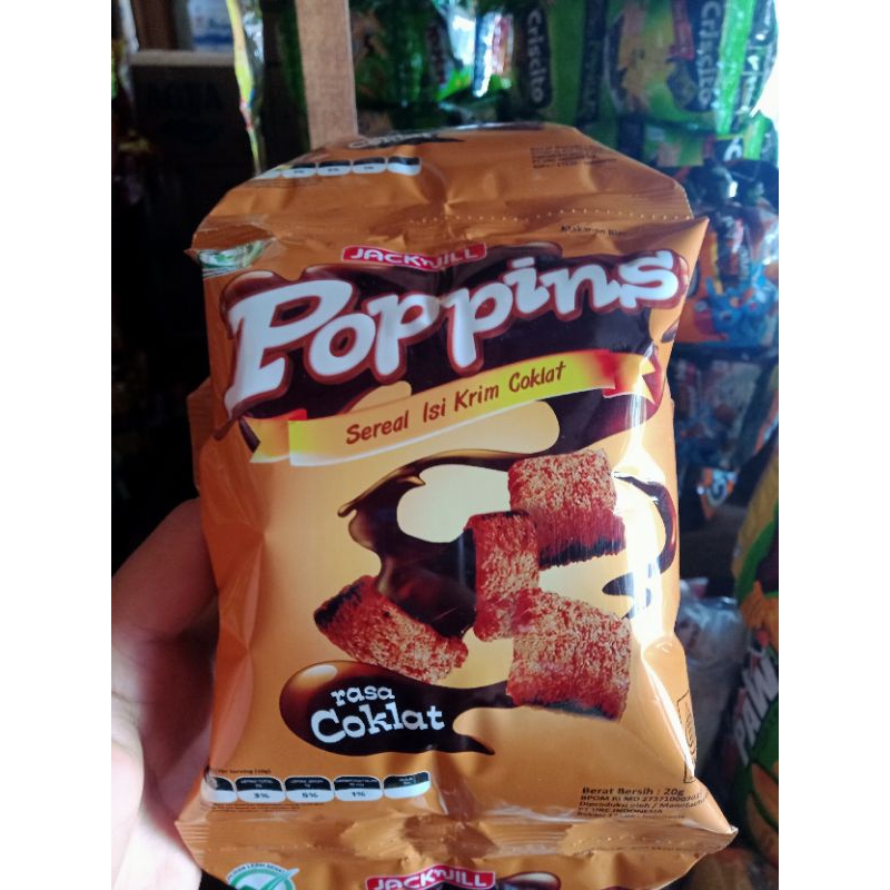 

Poppins Sereal isi Krim Cokelat 10Pcs