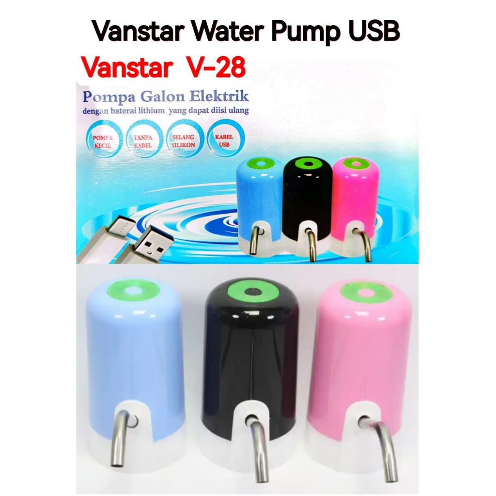 Pompa Galon Elektrik Charge Allison Omicko JAS Meiko Vanstar Water Pump USB