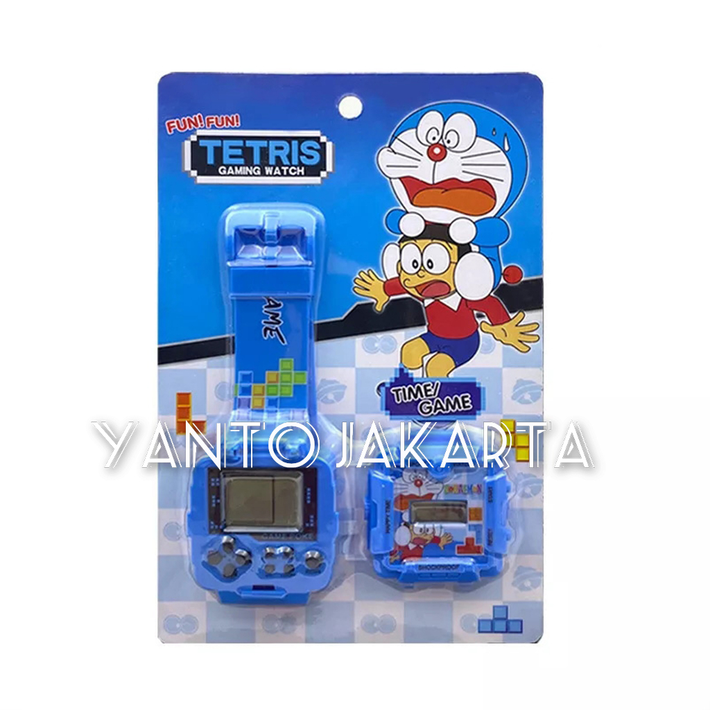 JAM TANGAN ANAK KARAKTER DORAEMON GAME TETRIS