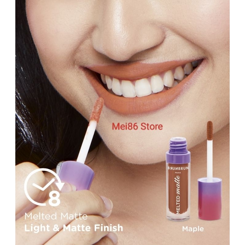 Brunbrun Paris Maple Melted Matte Lip Color Lipstik