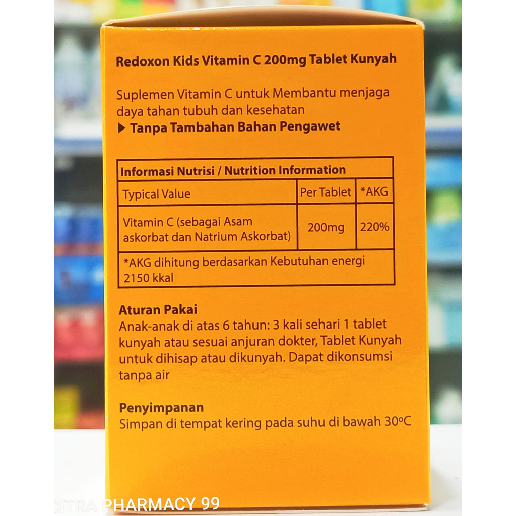 𝐑𝐞𝐝𝐨𝐱𝐨𝐧 𝐊𝐢𝐝𝐬 Isi 60 𝐓𝐚𝐛𝐥𝐞𝐭 𝐊𝐮𝐧𝐲𝐚𝐡 - Menjaga Daya Tahan Tubuh Anak